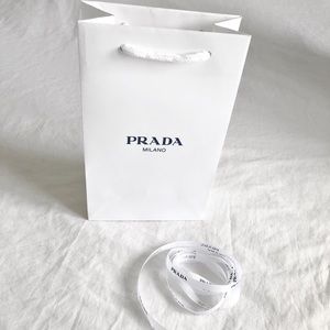 PRADA small shopping bag with PRADA gift ribbon
